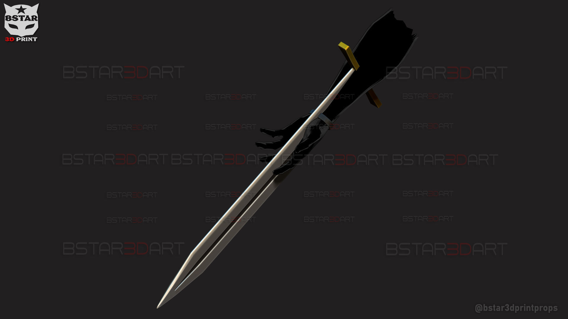 Long Sword Devil Blade Arm Weapon - Chainsaw Man Cosplay 3D print model_4