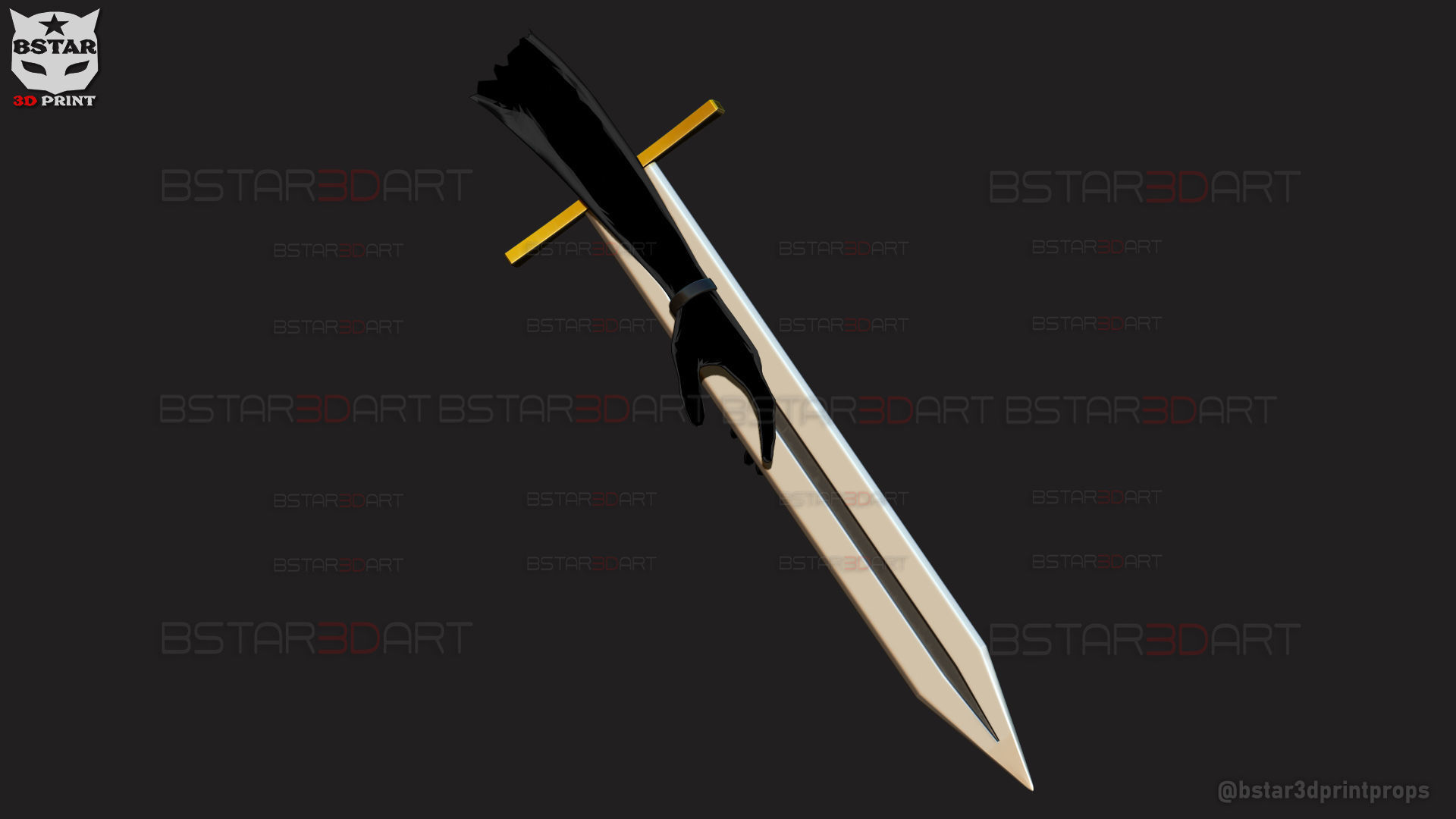 Long Sword Devil Blade Arm Weapon - Chainsaw Man Cosplay 3D print model_2