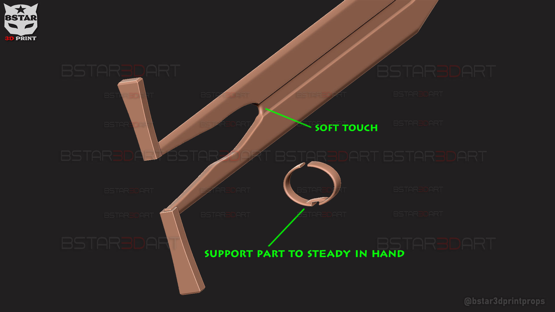 Long Sword Devil Blade Arm Weapon - Chainsaw Man Cosplay 3D print model_9