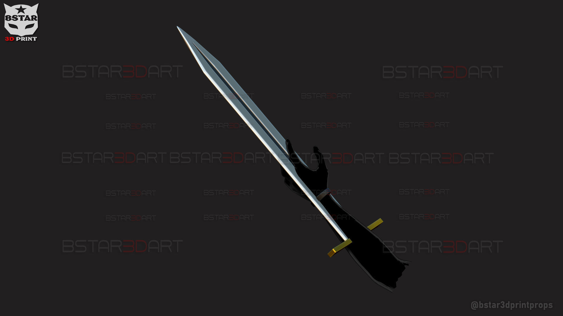 Long Sword Devil Blade Arm Weapon - Chainsaw Man Cosplay 3D print model_5