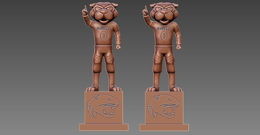 NCAA - South Alabama Jaguars mascot statue - 3d Print 3D print model_1