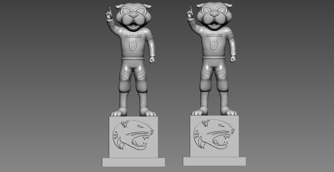 NCAA - South Alabama Jaguars mascot statue - 3d Print 3D print model_3