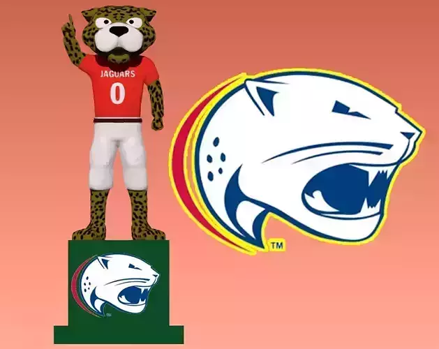 NCAA - South Alabama Jaguars mascot statue - 3d Print 3D print model