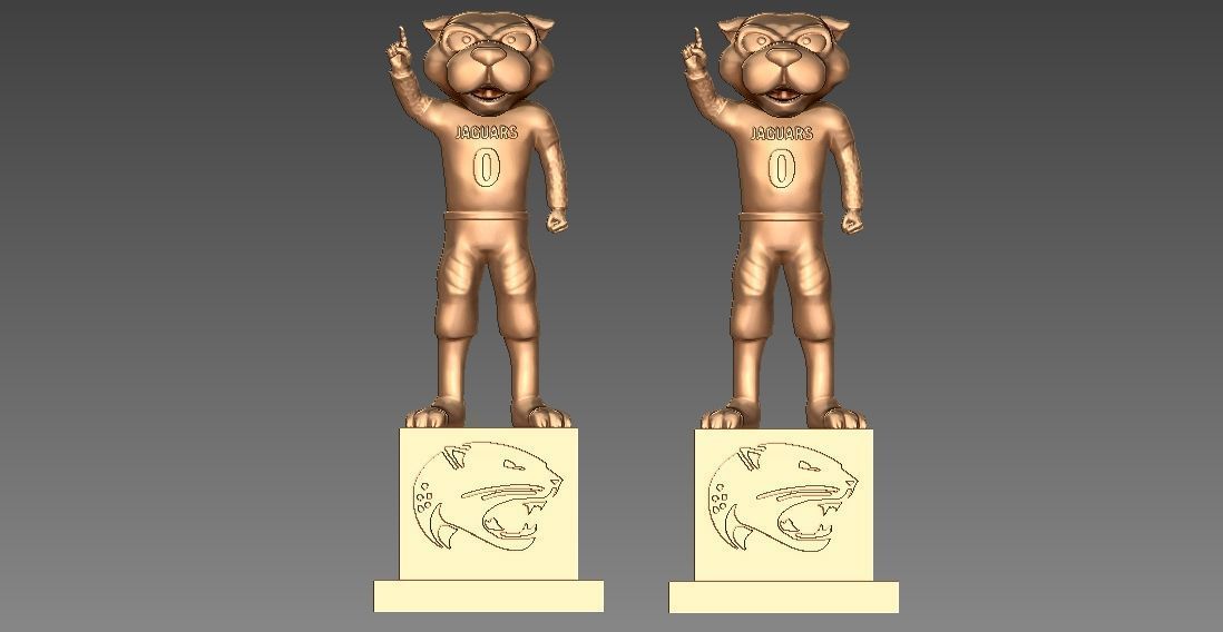 NCAA - South Alabama Jaguars mascot statue - 3d Print 3D print model_4