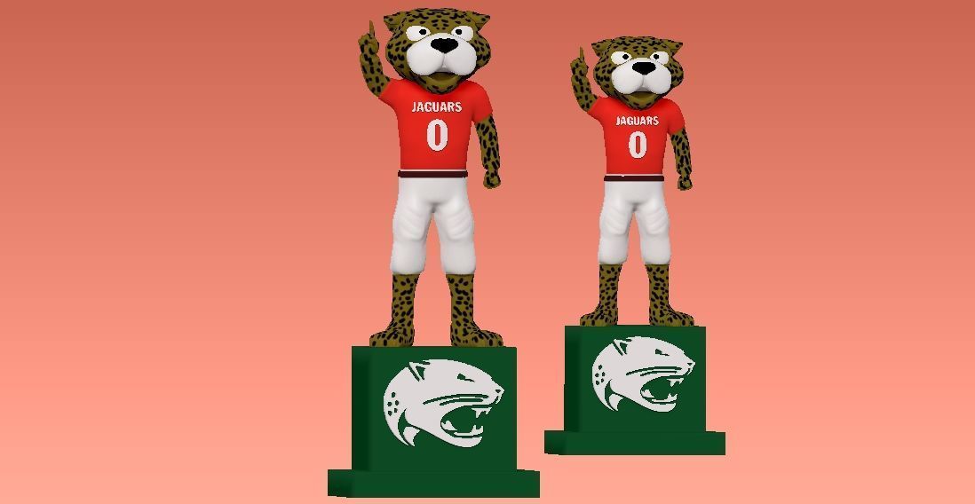 NCAA - South Alabama Jaguars mascot statue - 3d Print 3D print model_2