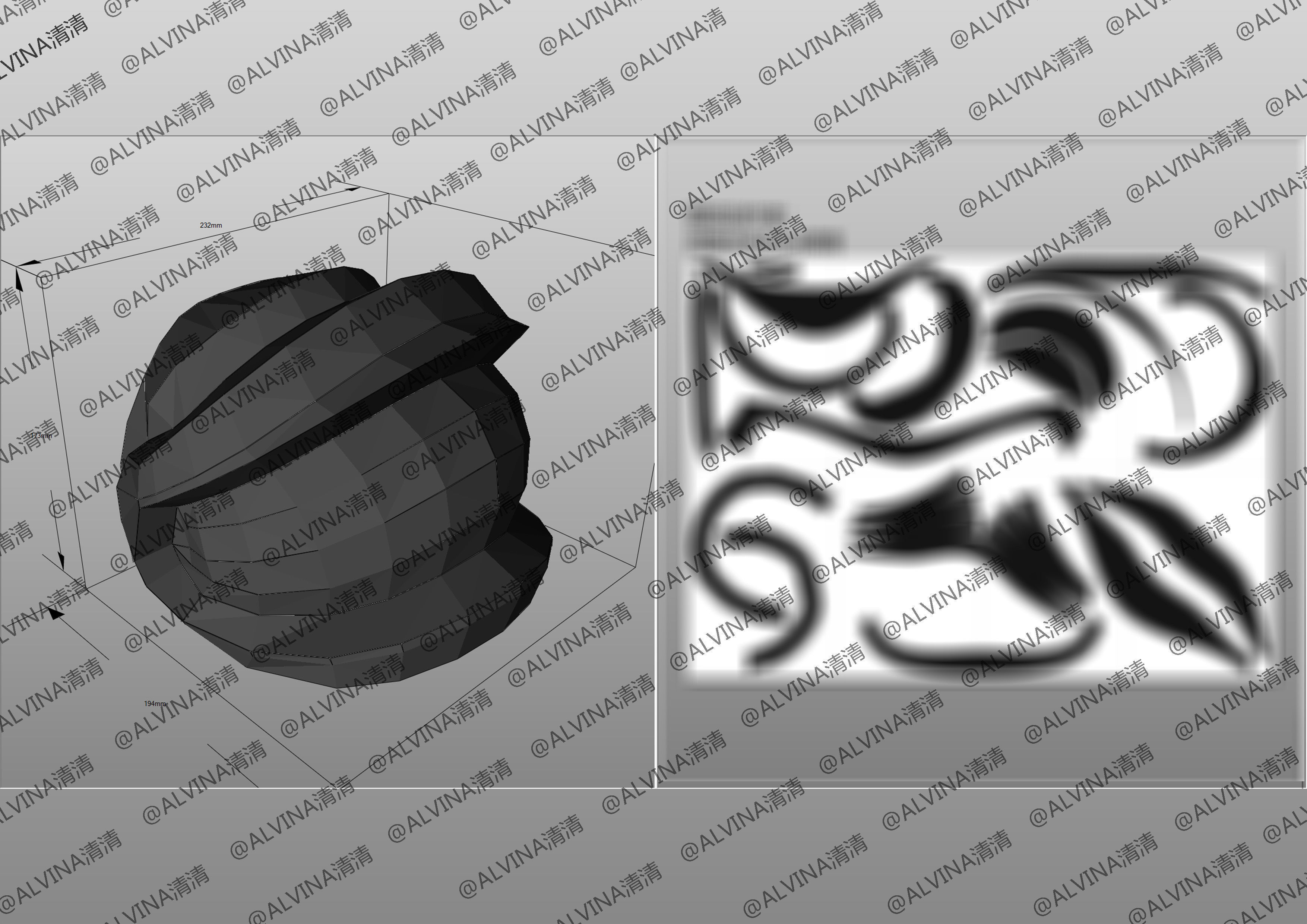 Overlord Albedo Armored - DIY Cosplay Pepakura Foam Template Low-poly 3D model_17