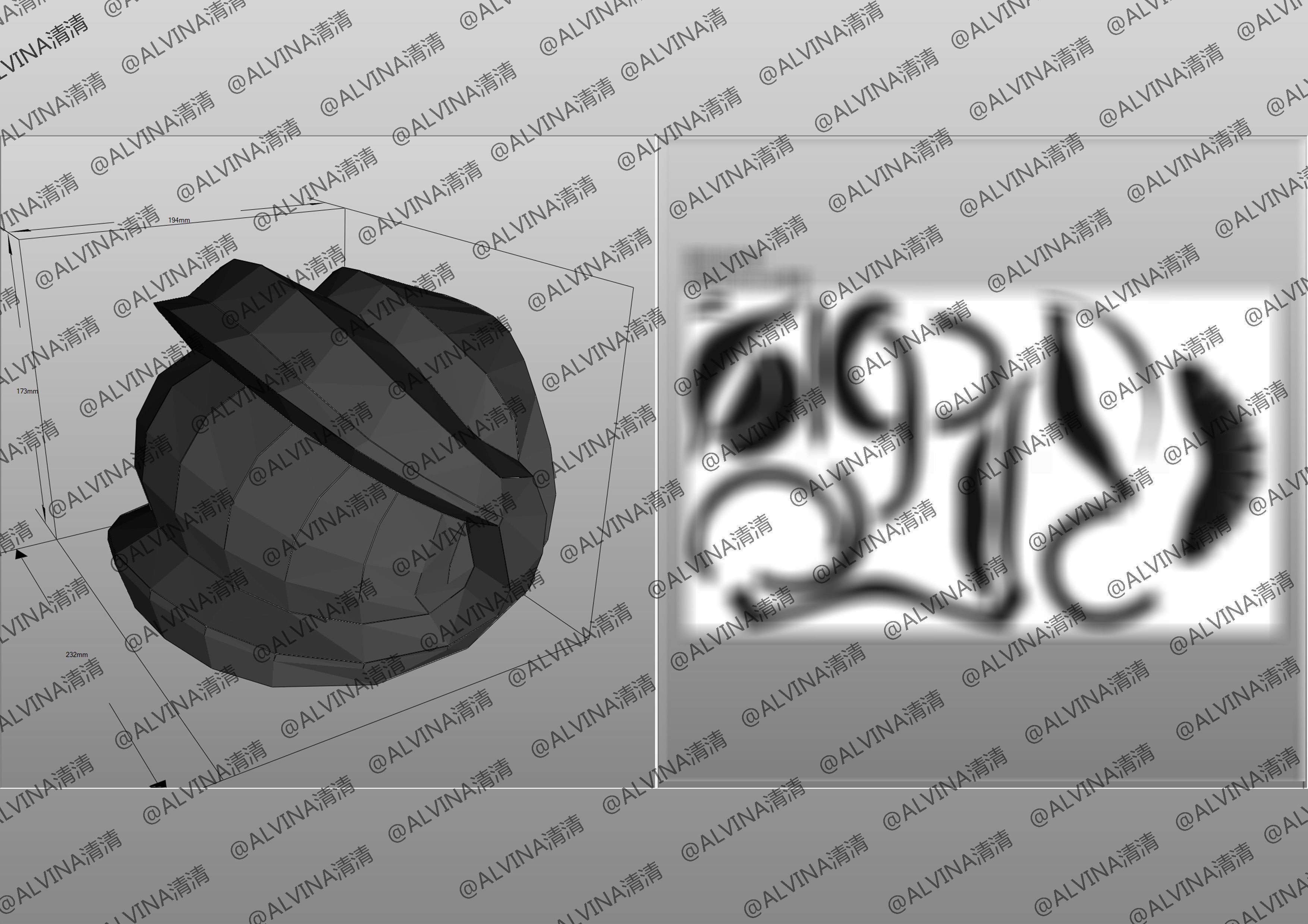 Overlord Albedo Armored - DIY Cosplay Pepakura Foam Template Low-poly 3D model_15