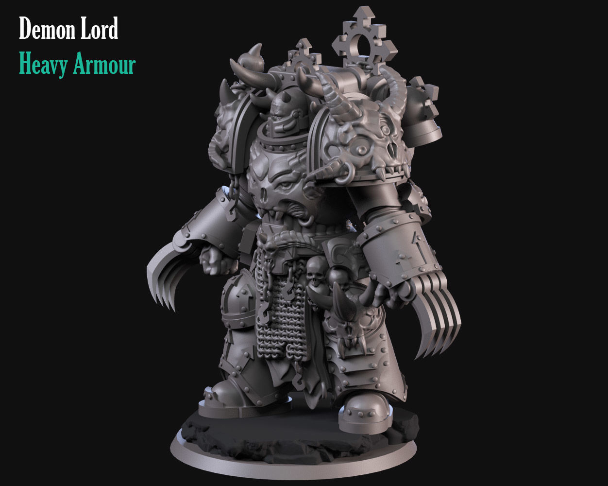 Demon Lord 3D print model_2