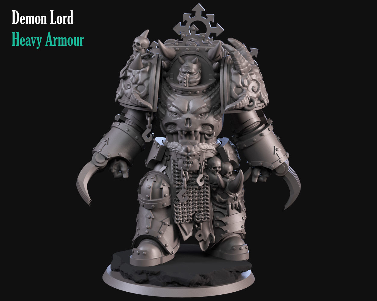Demon Lord 3D print model_1