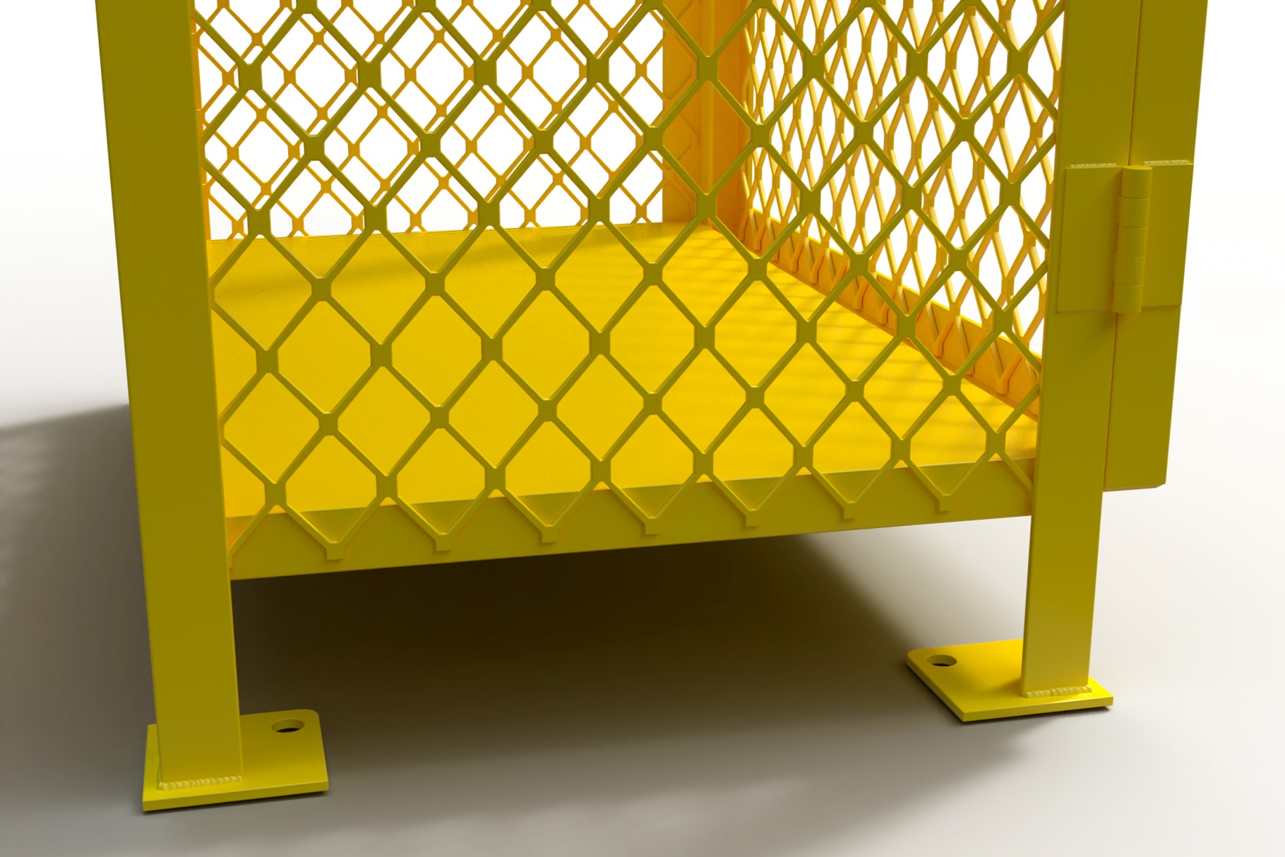 3D model of a box for a gas cylinder 3D model_4