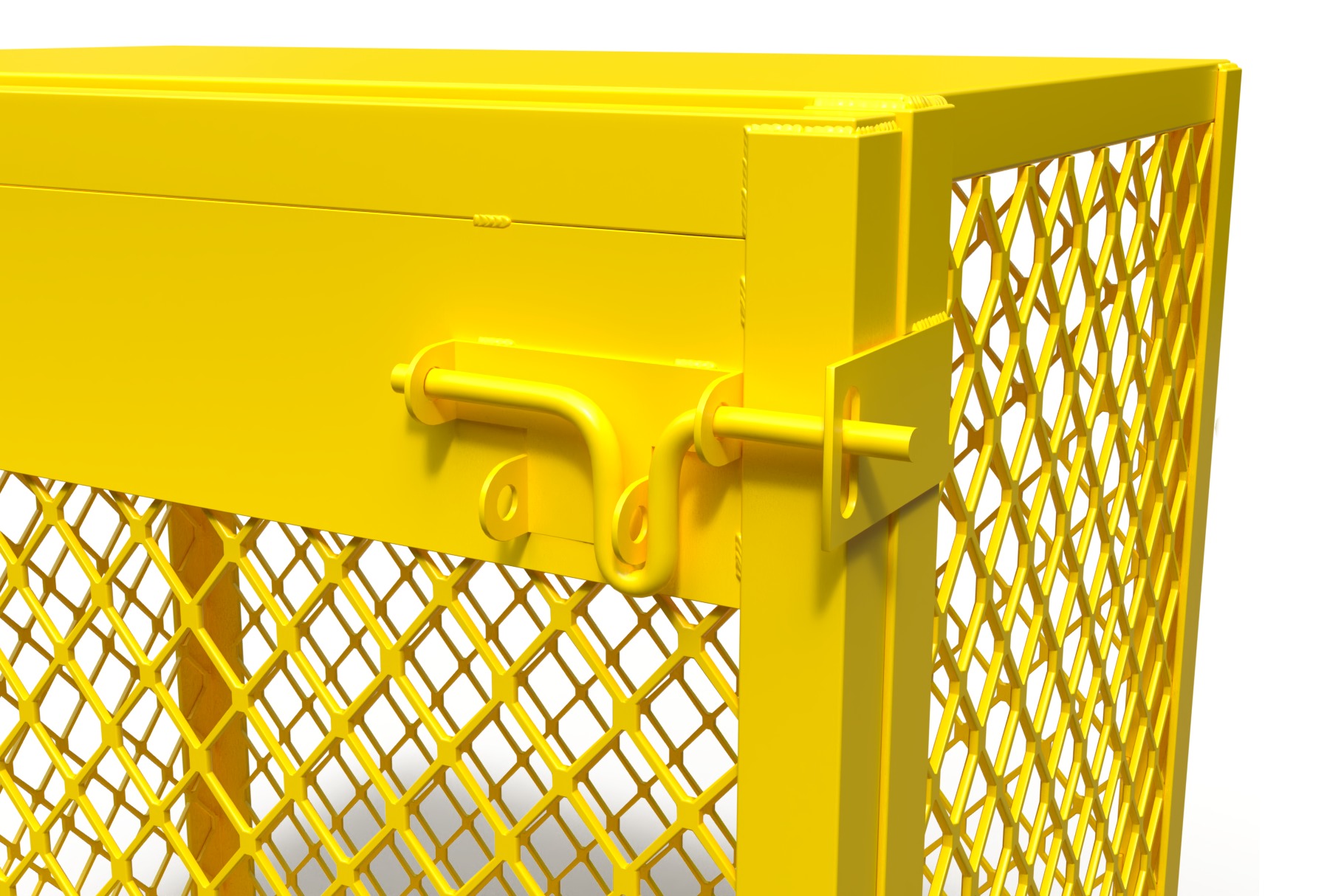 3D model of a box for a gas cylinder 3D model_2