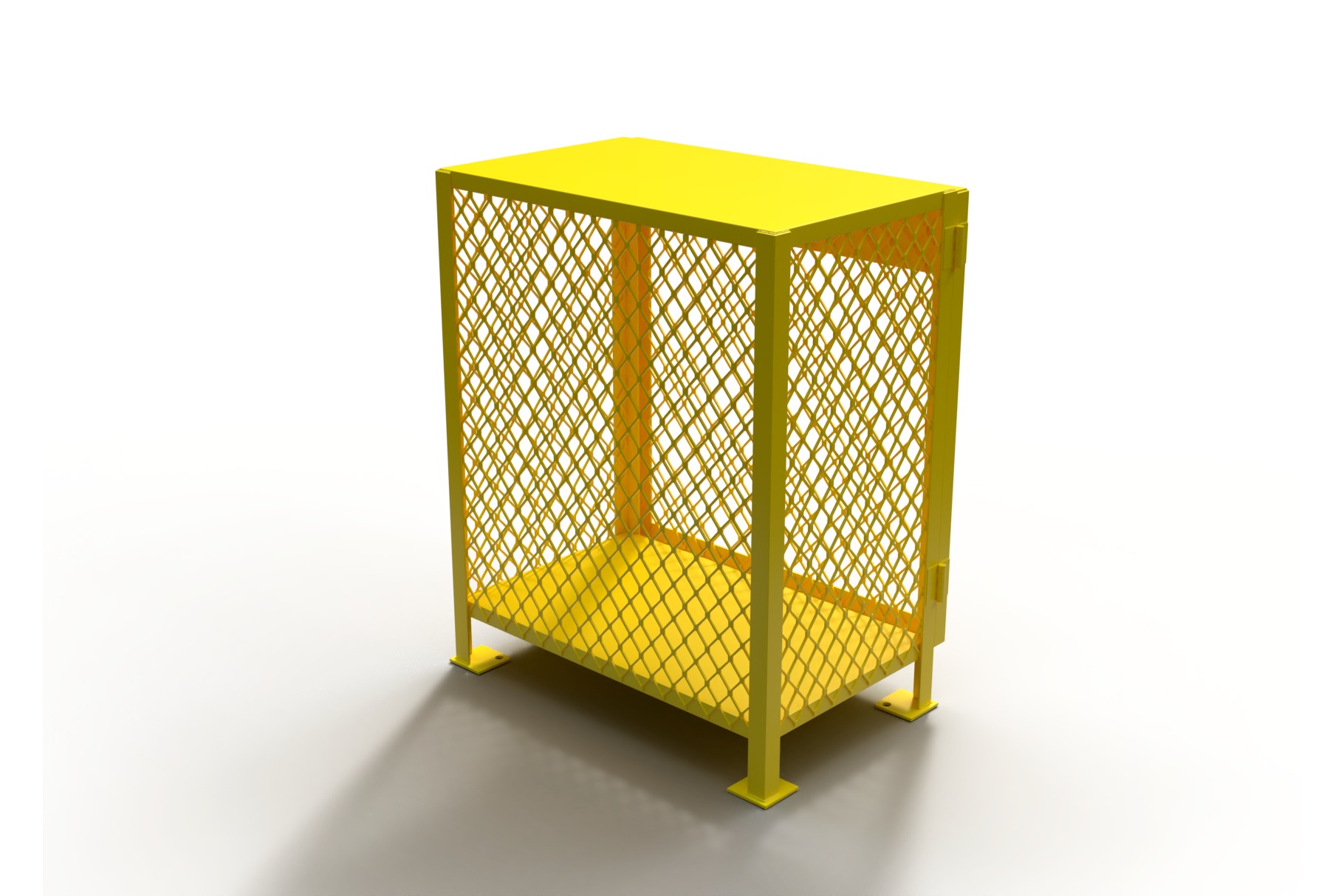 3D model of a box for a gas cylinder 3D model_1