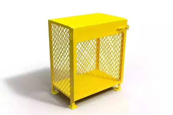 3D model of a box for a gas cylinder