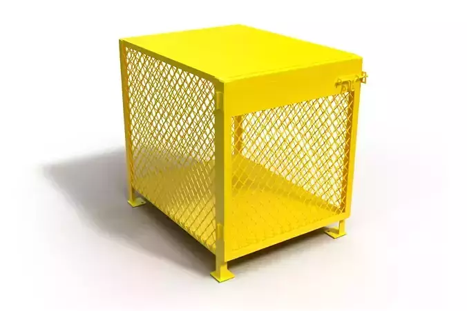 3D model of a box for a gas cylinder