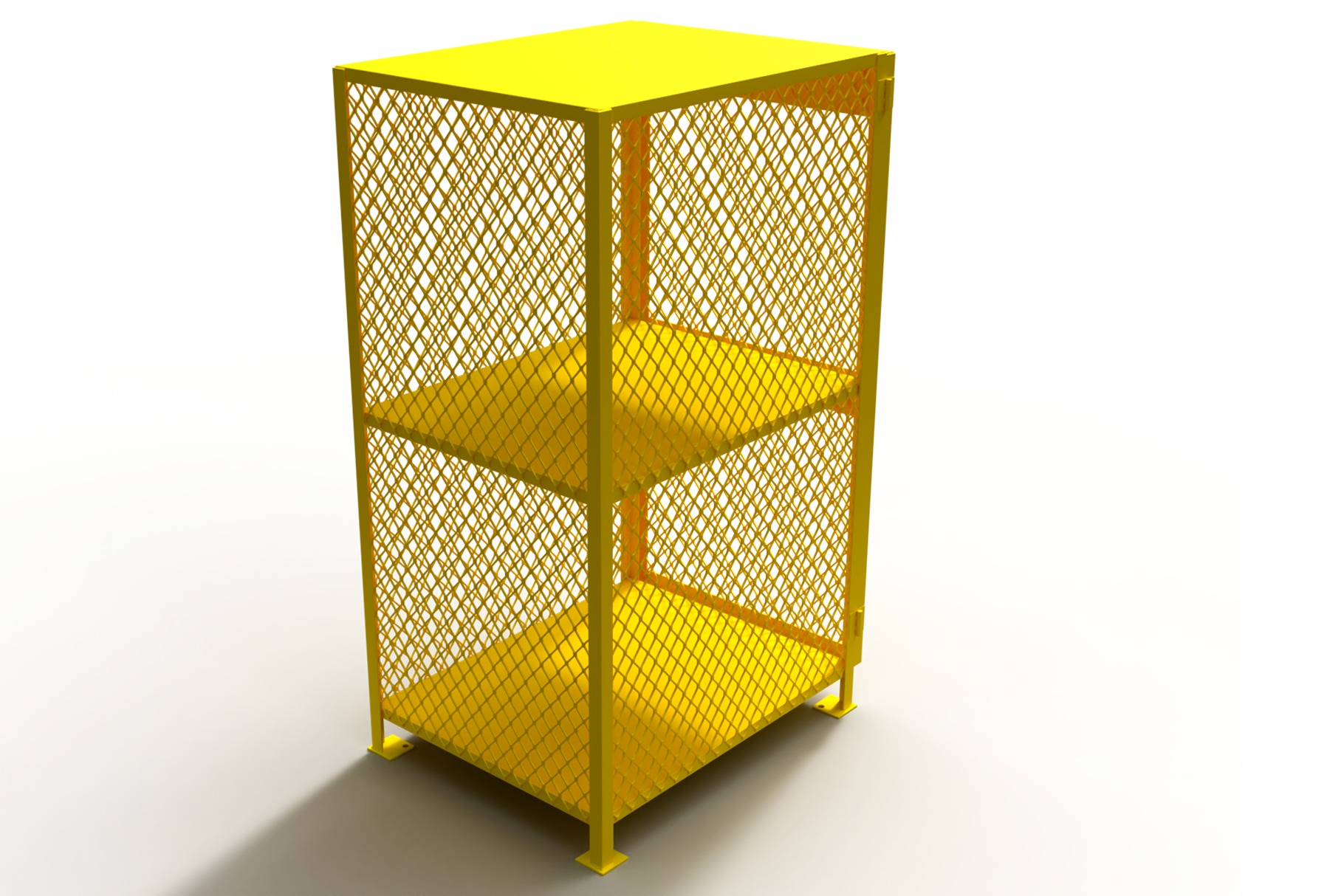 3D model of a box for a gas cylinder 3D model_1