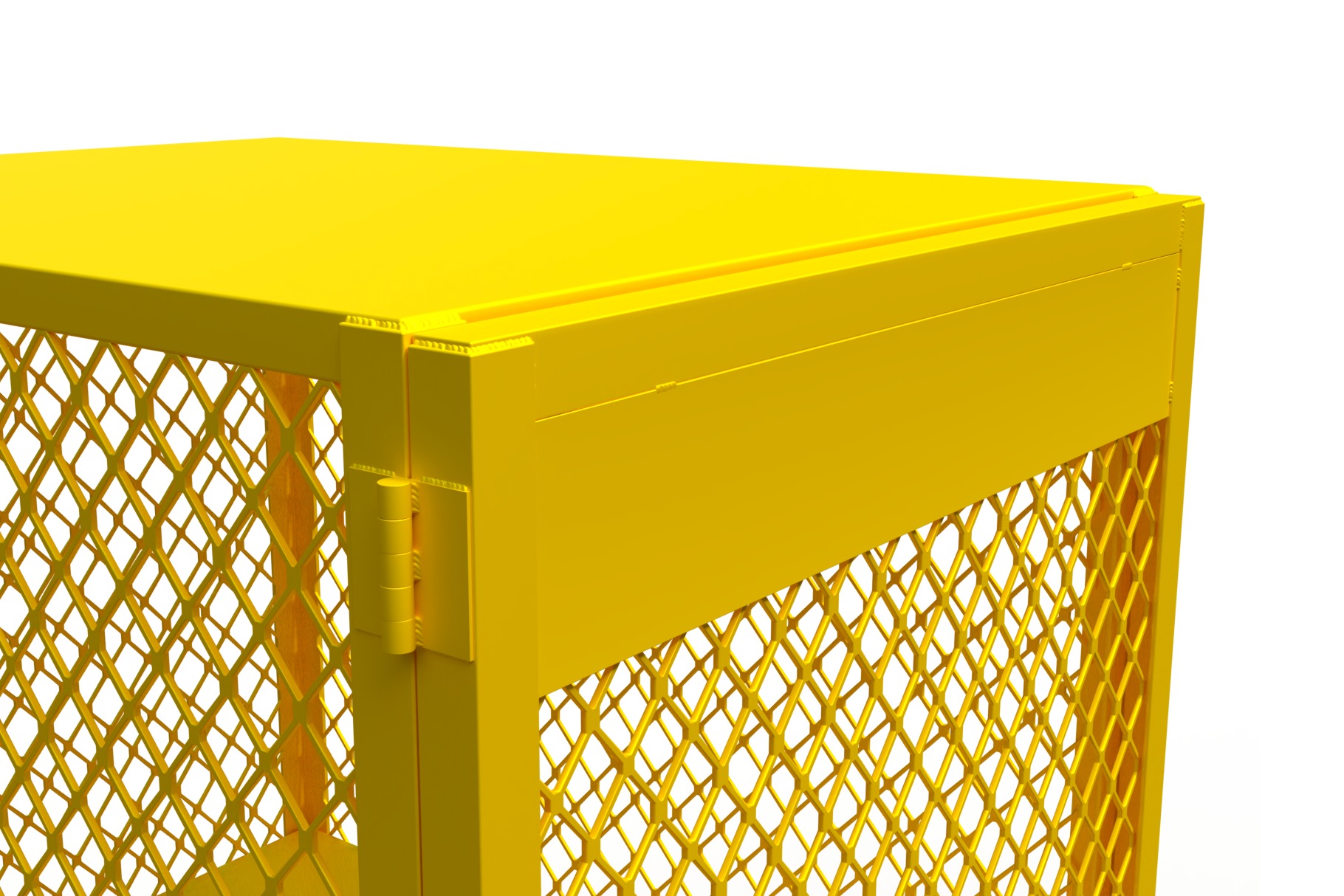 3D model of a box for a gas cylinder 3D model_2