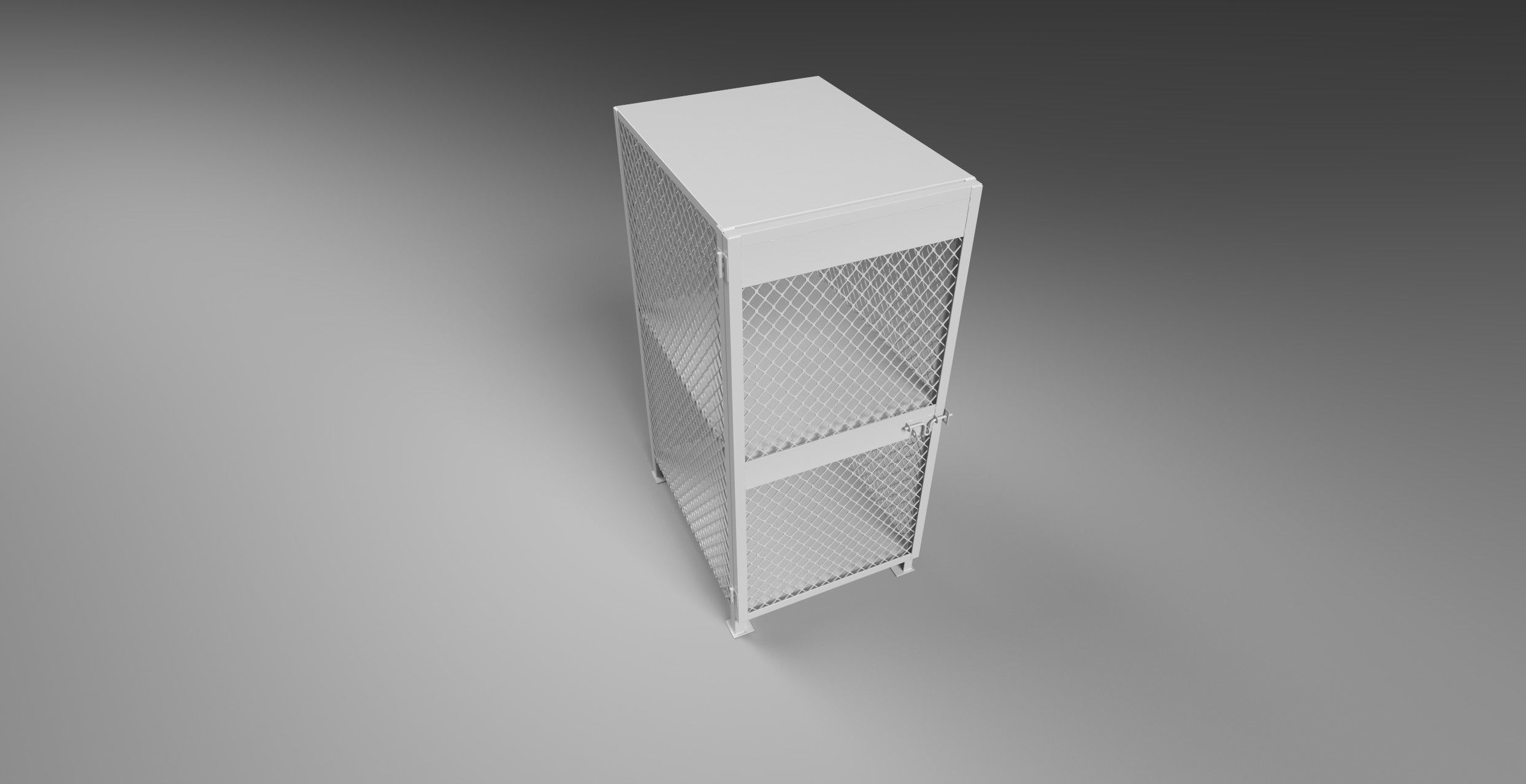 3D model of a box for a gas cylinder 3D model_5