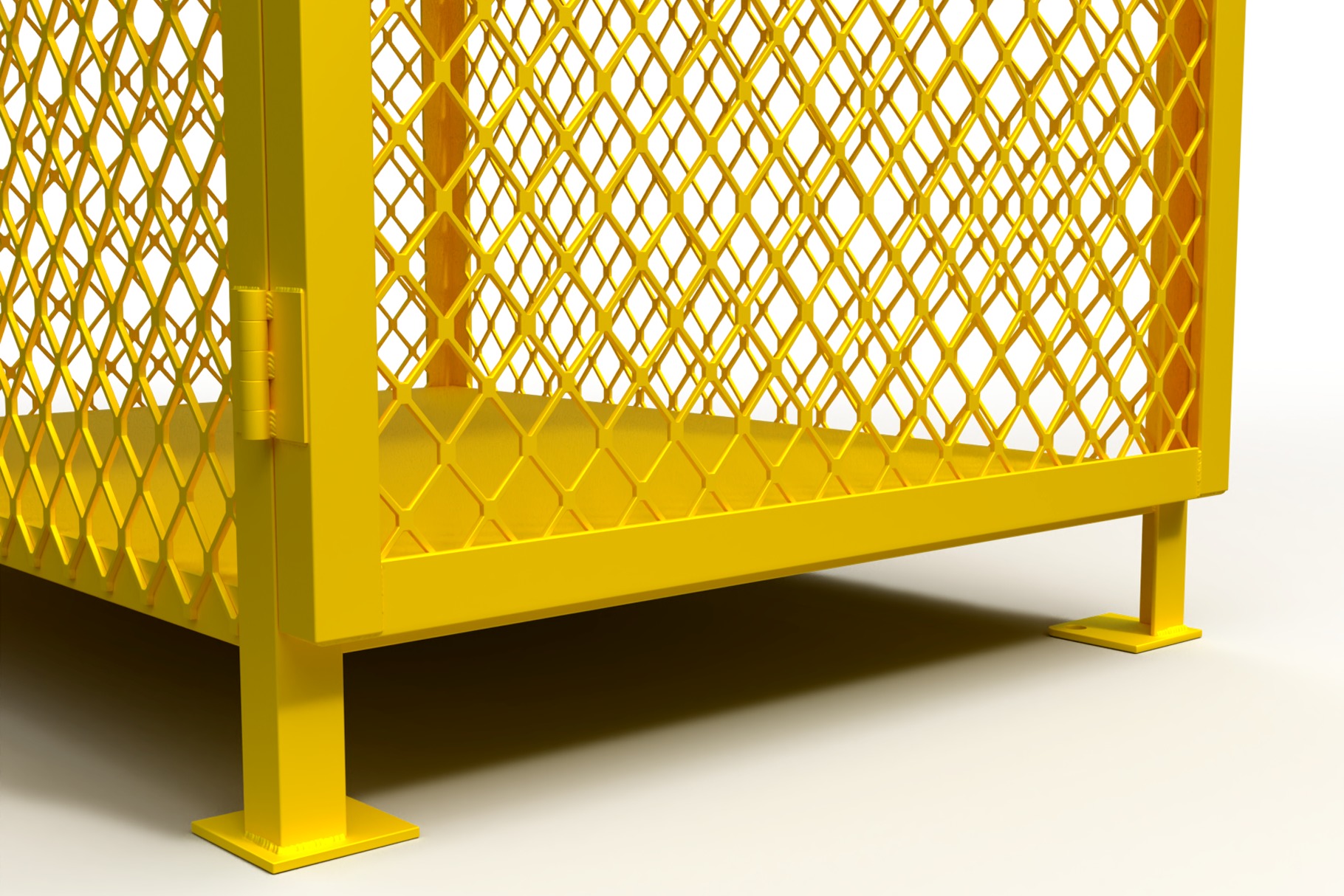 3D model of a box for a gas cylinder 3D model_4