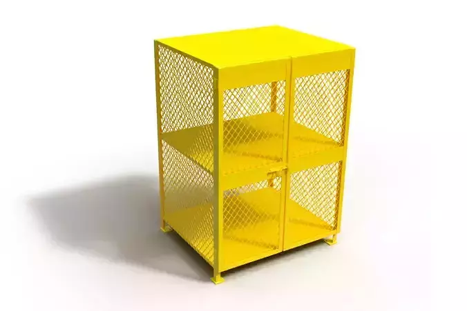 3D model of a box for a gas cylinder