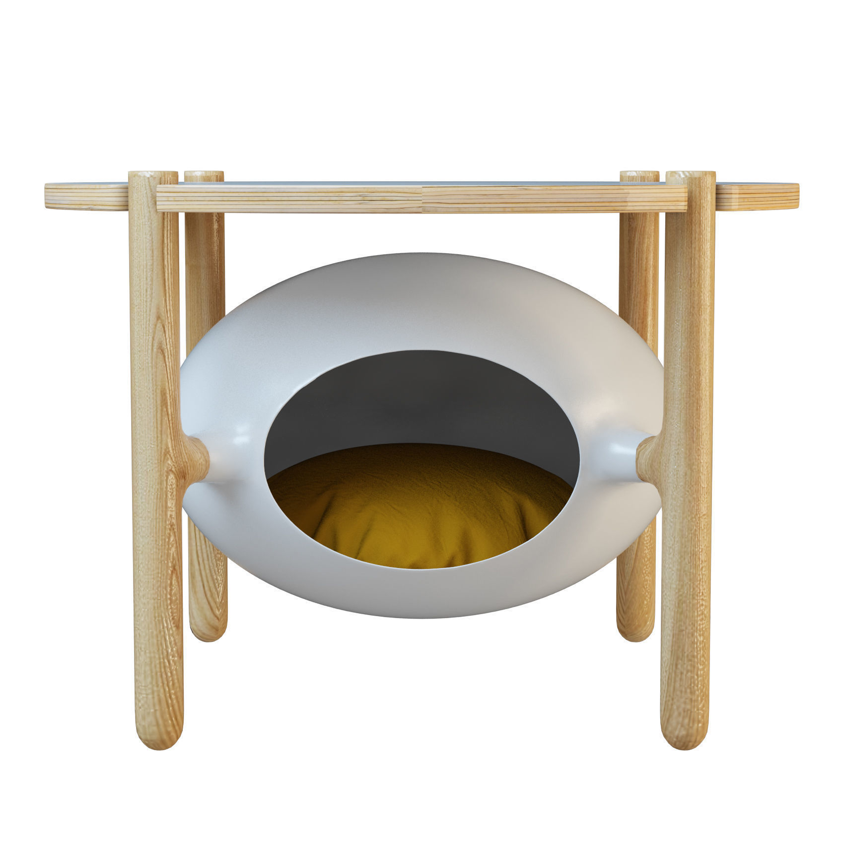  Igloo Table Cat Home 3D model_1