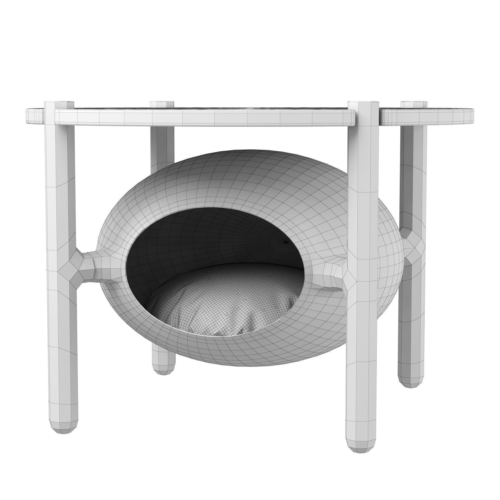  Igloo Table Cat Home 3D model_3