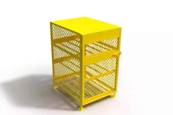 3D model of a box for a gas cylinder