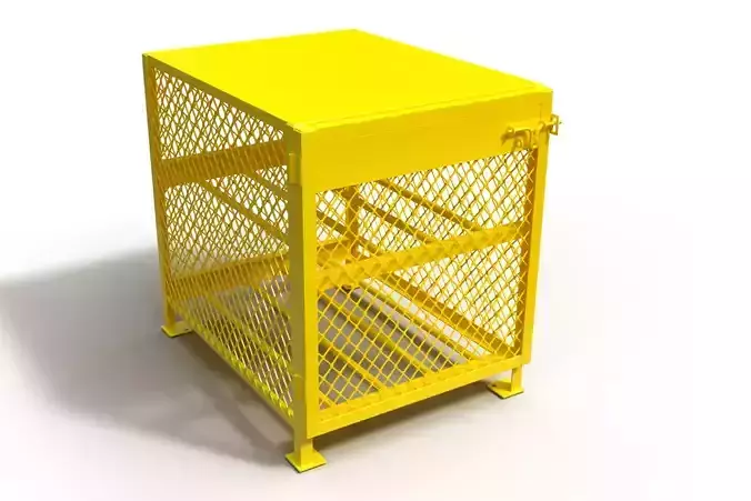 3D model of a box for a gas cylinder