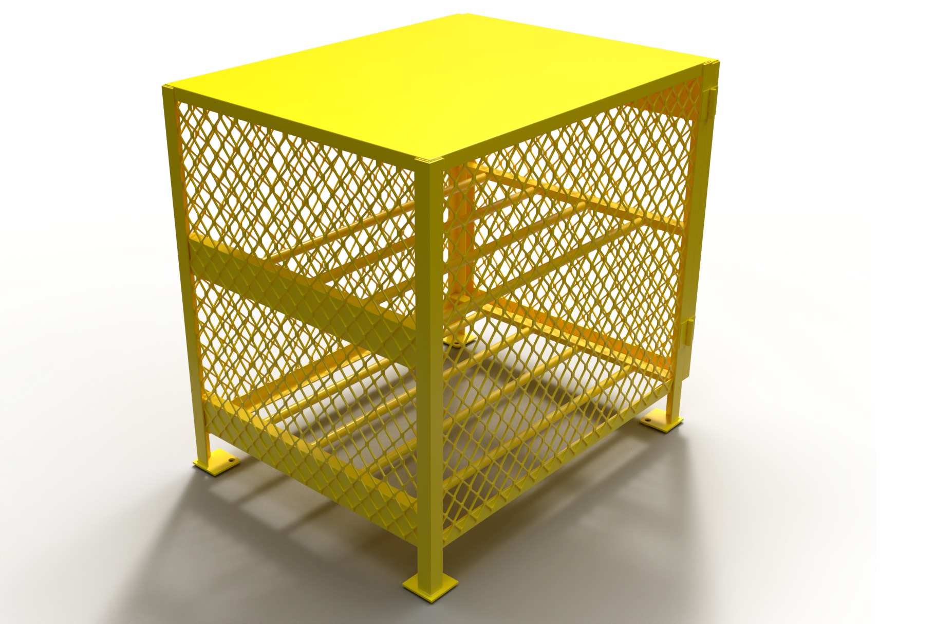 3D model of a box for a gas cylinder 3D model_1