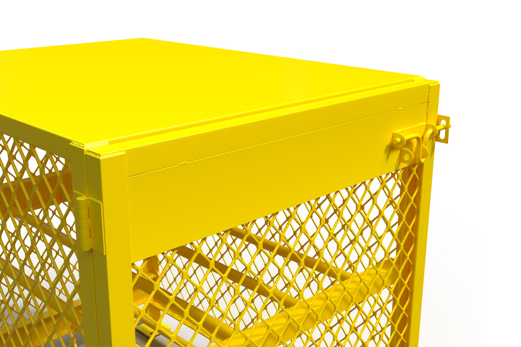 3D model of a box for a gas cylinder 3D model_2