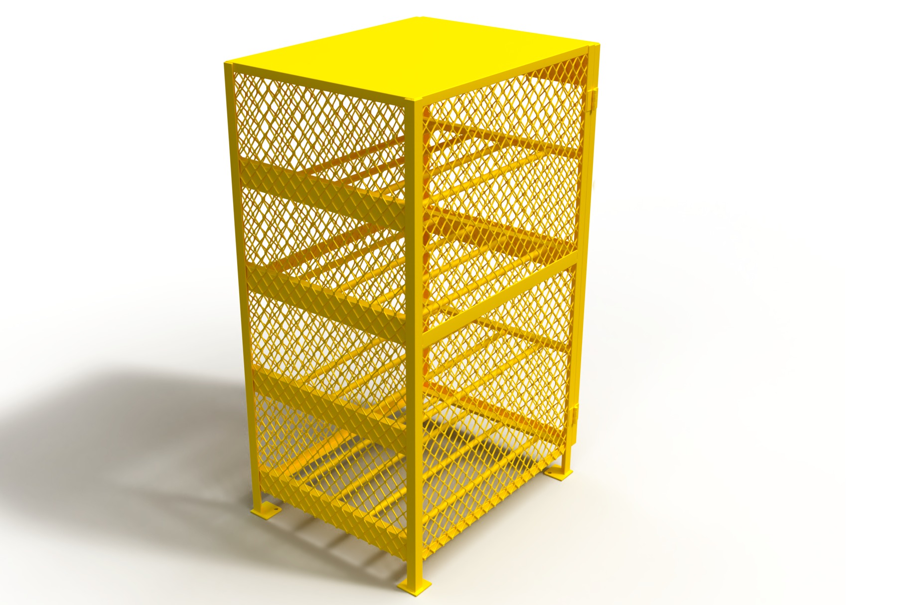 3D model of a box for a gas cylinder 3D model_1