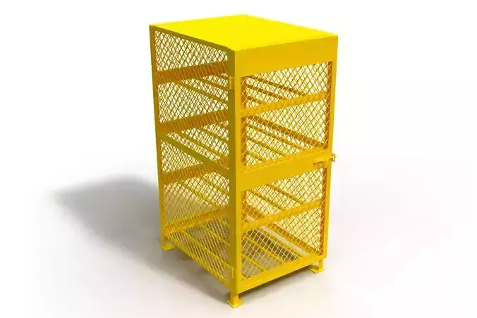 3D model of a box for a gas cylinder