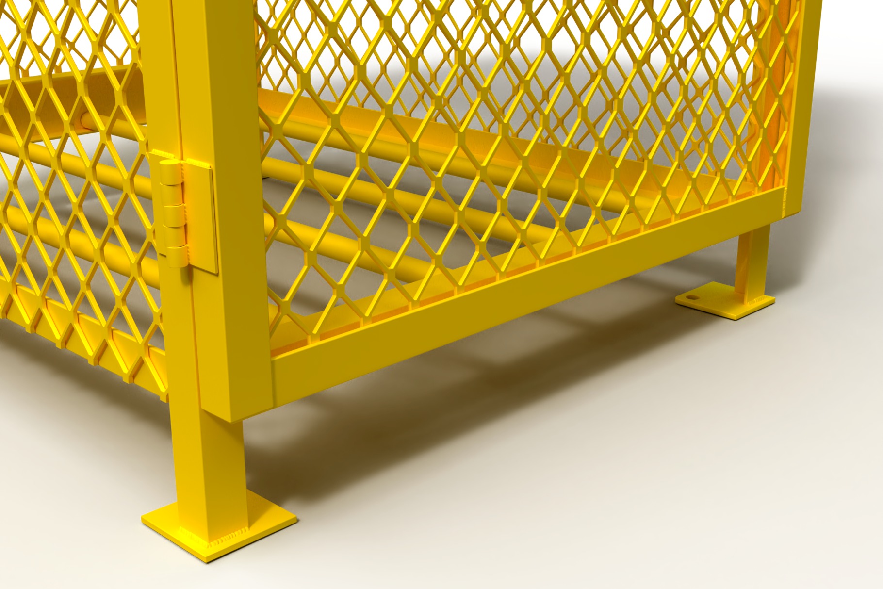 3D model of a box for a gas cylinder 3D model_3