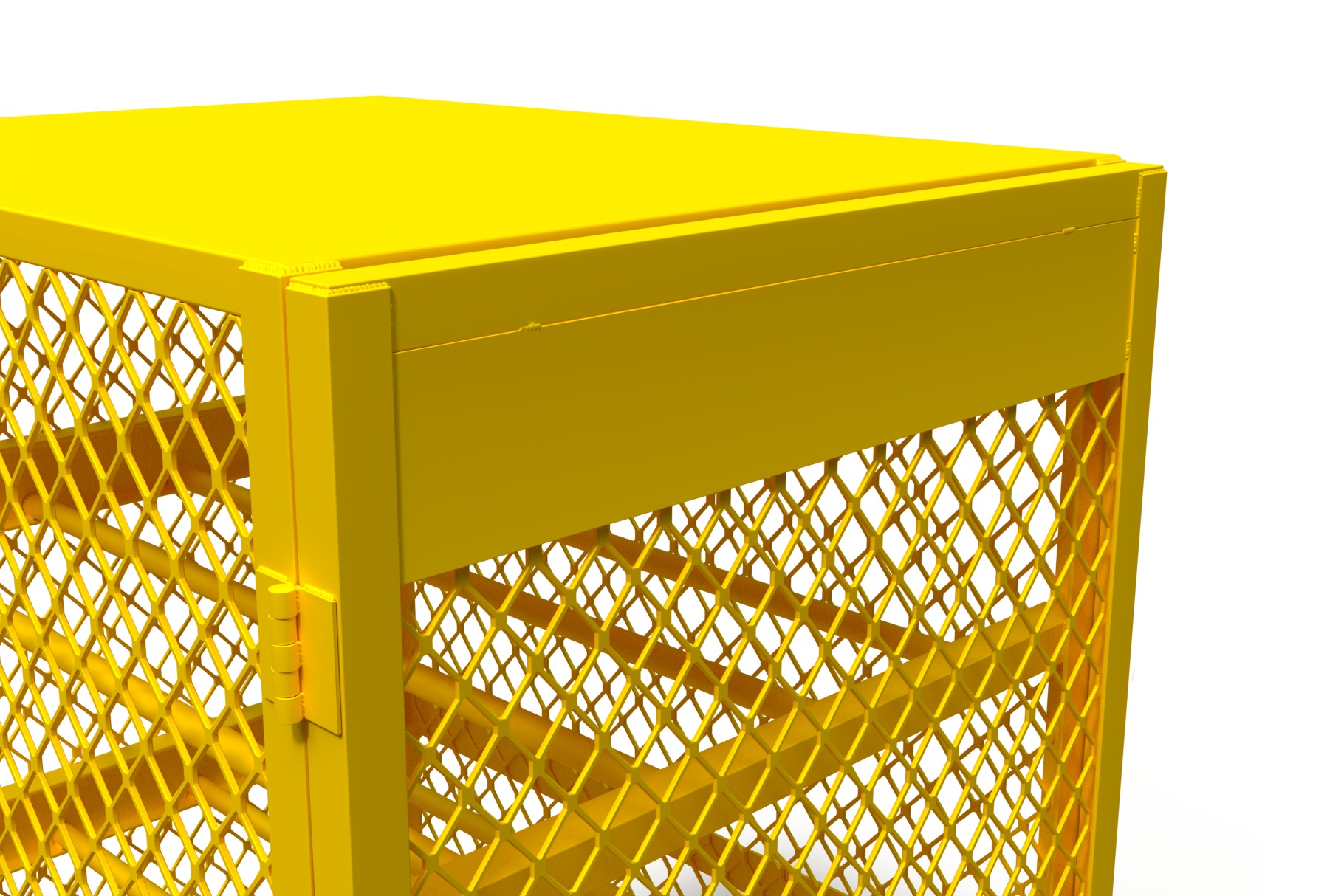 3D model of a box for a gas cylinder 3D model_2