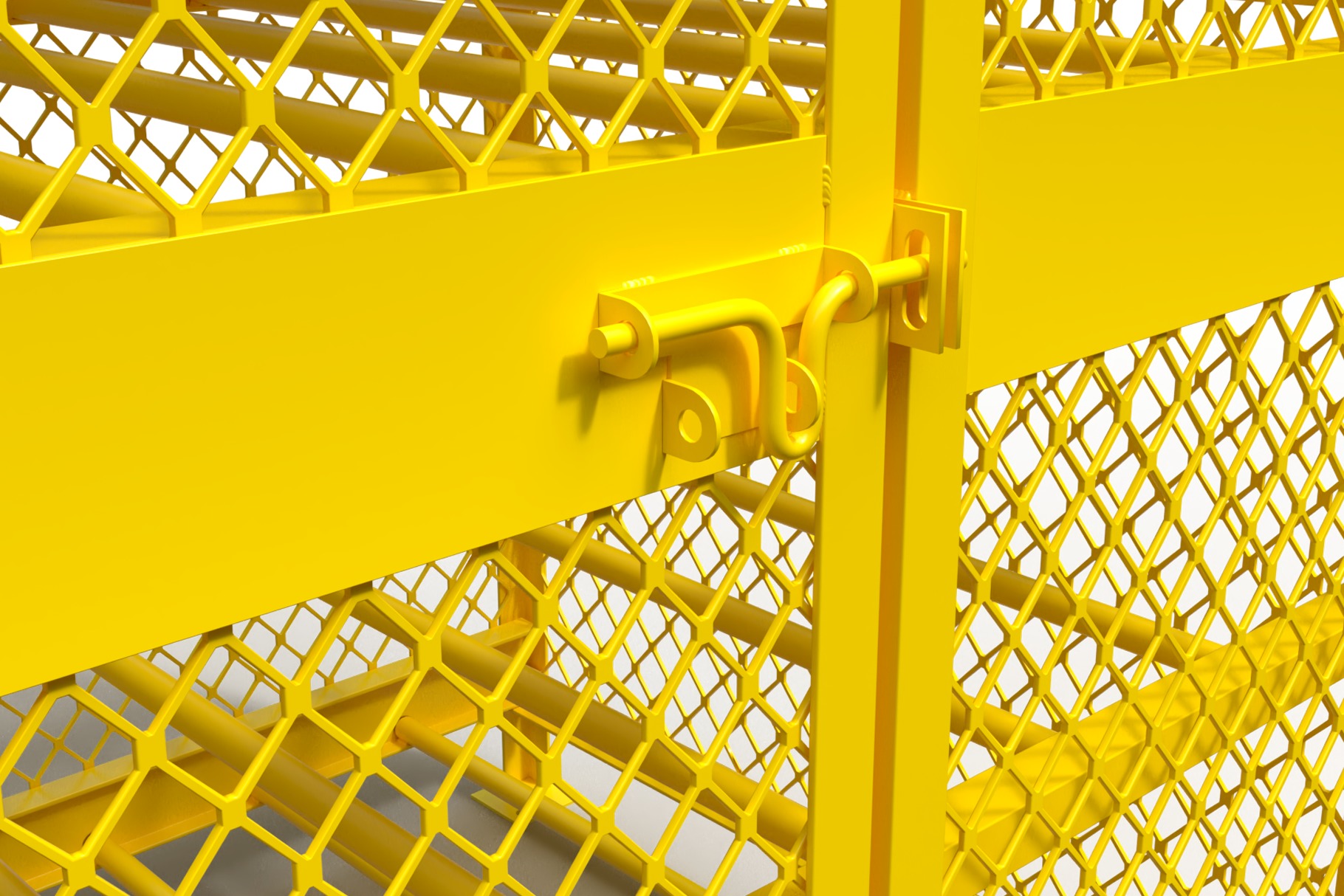 3D model of a box for a gas cylinder 3D model_3