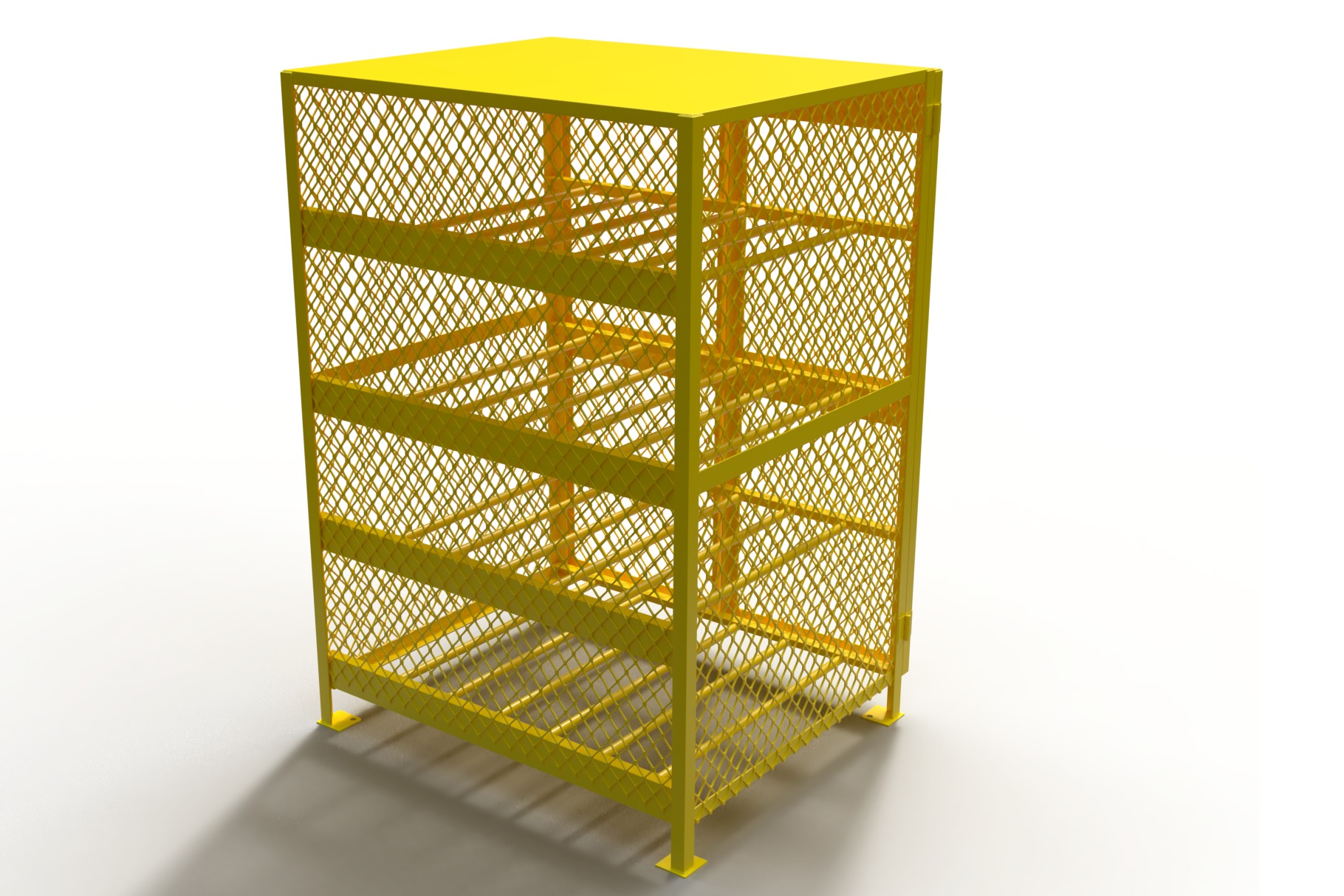 3D model of a box for a gas cylinder 3D model_1