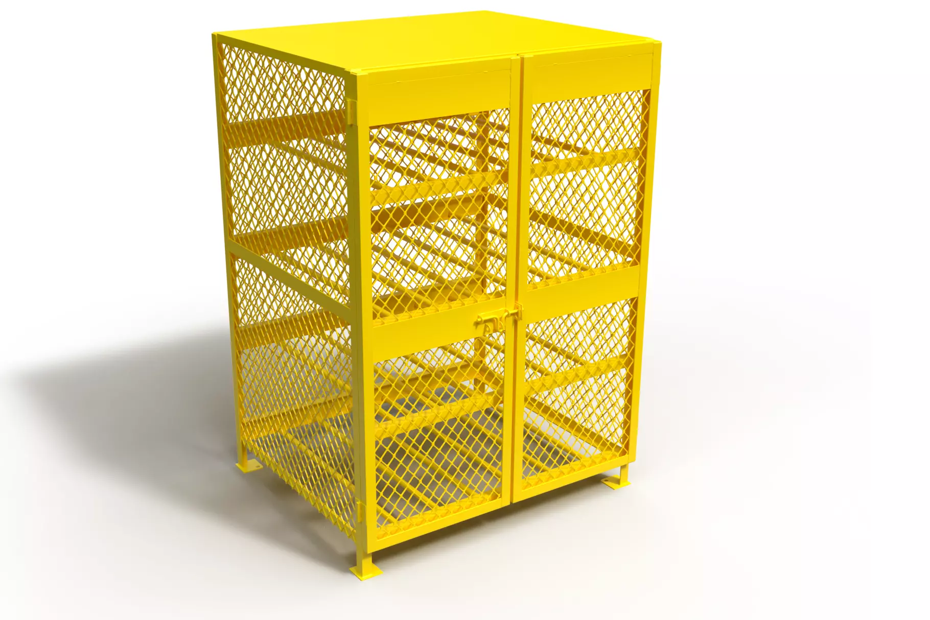 3D model of a box for a gas cylinder 3D model_0