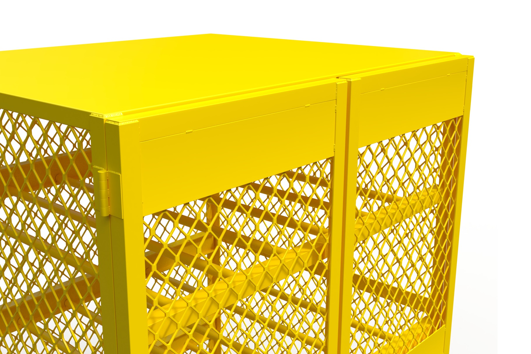 3D model of a box for a gas cylinder 3D model_2