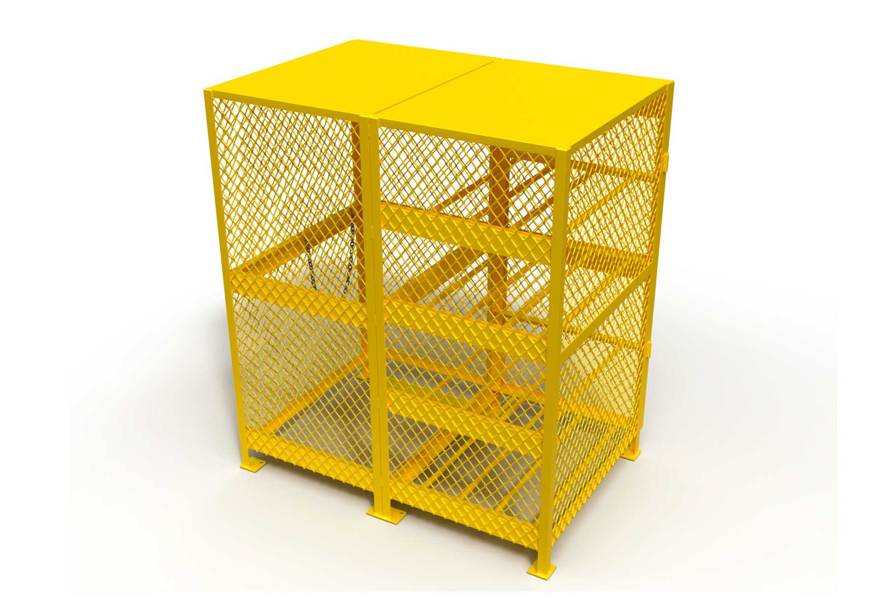 3D model of a box for a gas cylinder 3D model_1