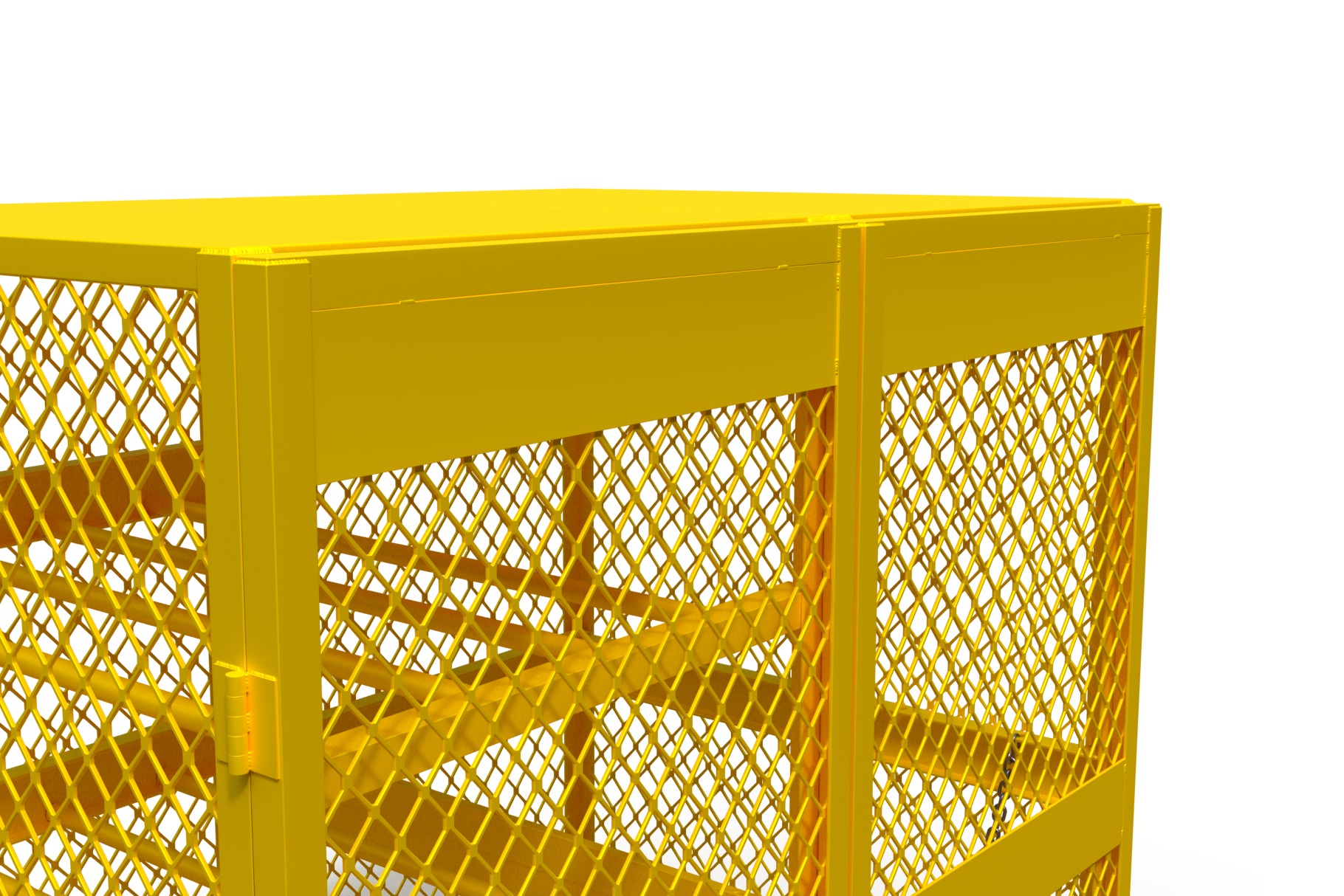 3D model of a box for a gas cylinder 3D model_2