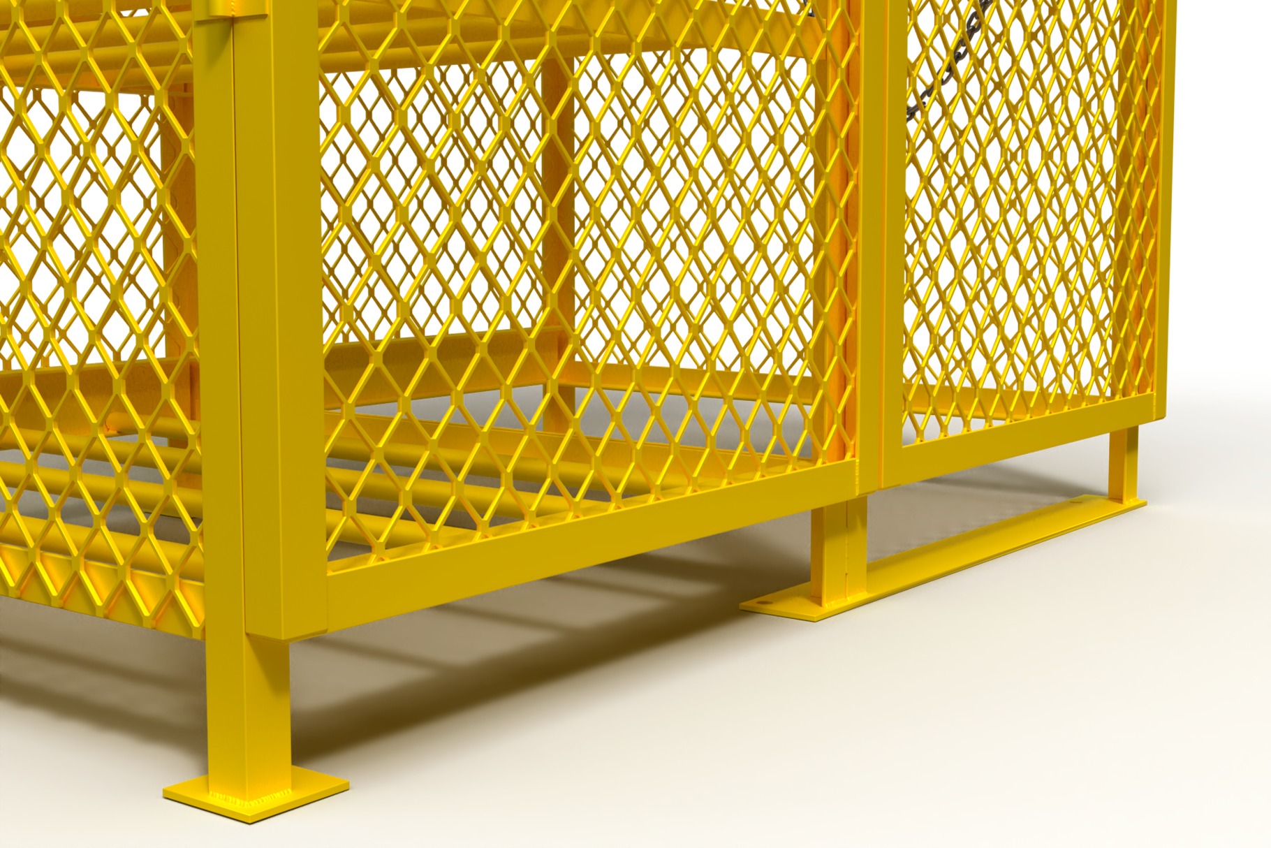 3D model of a box for a gas cylinder 3D model_3