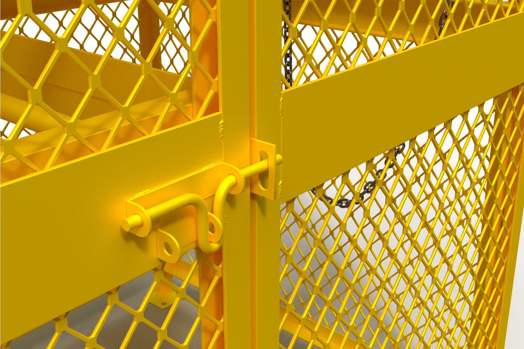 3D model of a box for a gas cylinder 3D model_4