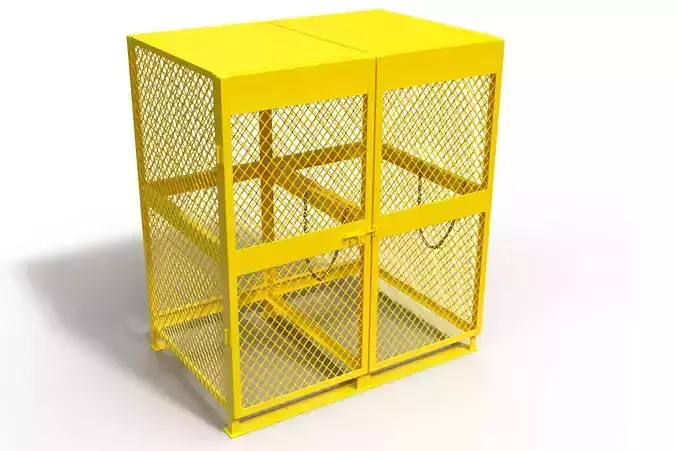 3D model of a box for a gas cylinder 3D model