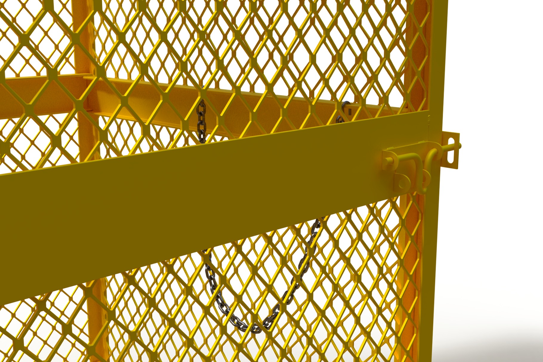 3D model of a box for a gas cylinder 3D model_4