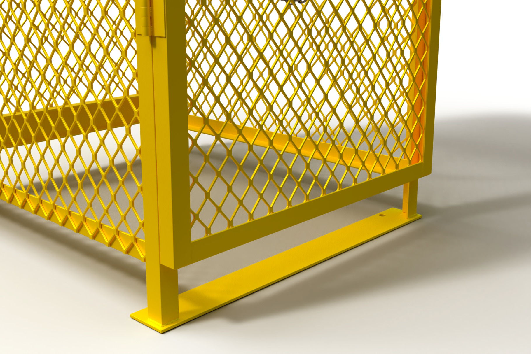 3D model of a box for a gas cylinder 3D model_3