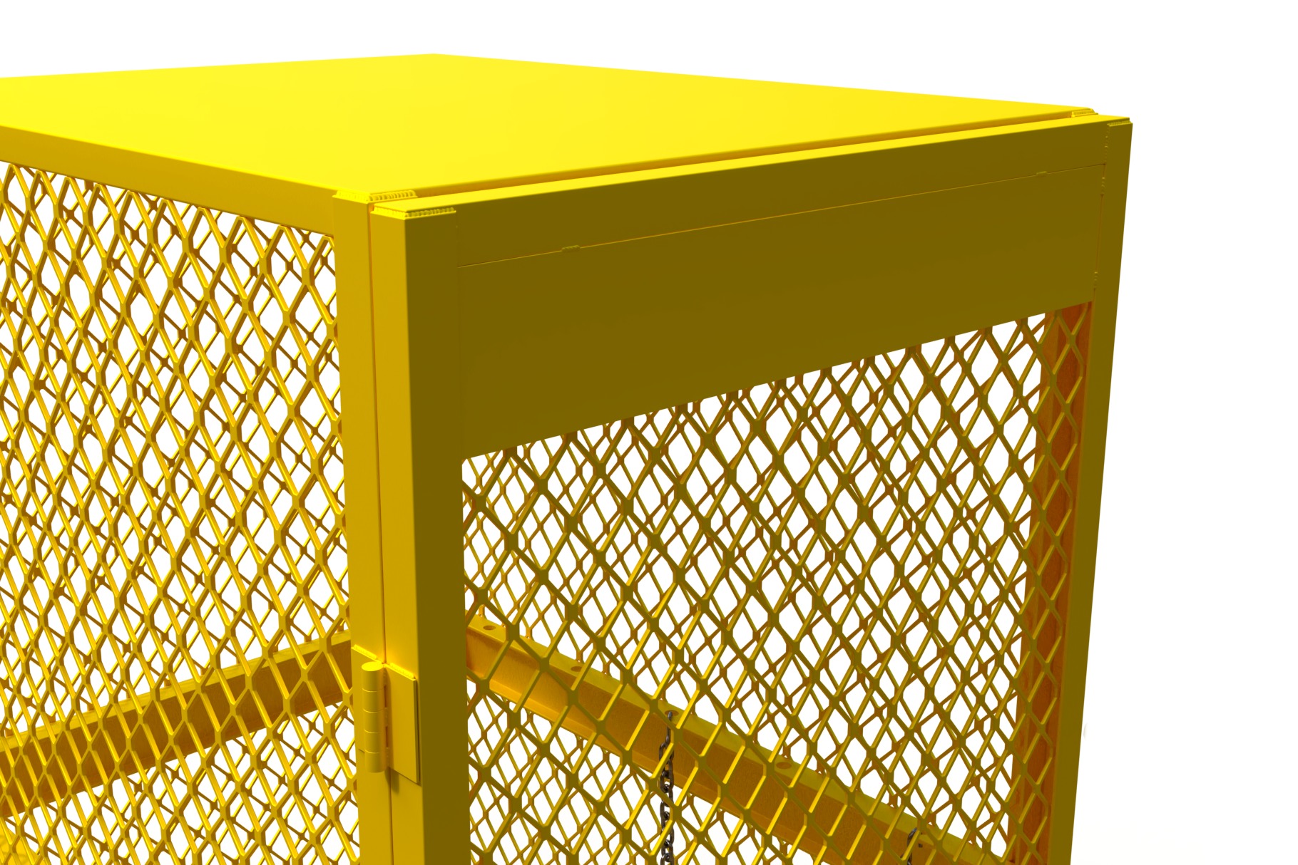 3D model of a box for a gas cylinder 3D model_2