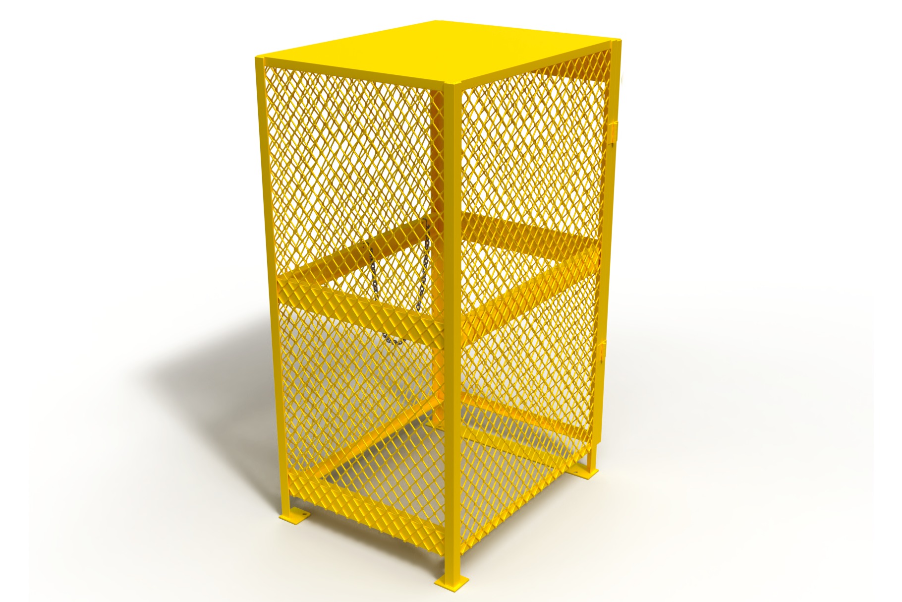 3D model of a box for a gas cylinder 3D model_1