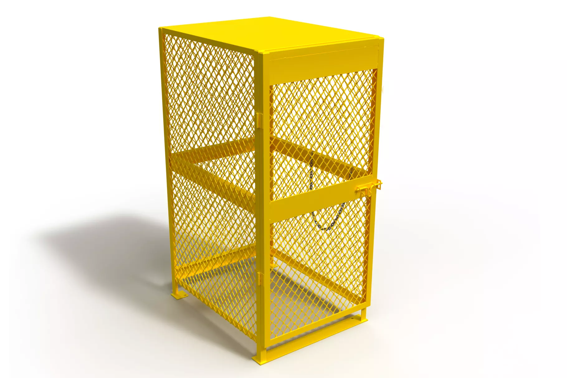 3D model of a box for a gas cylinder 3D model_0