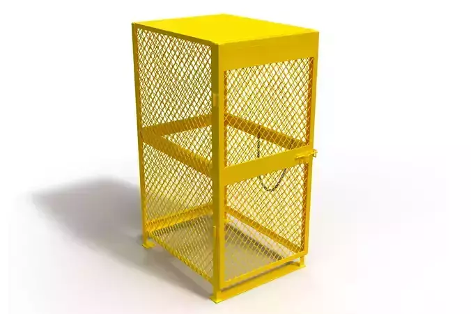 3D model of a box for a gas cylinder