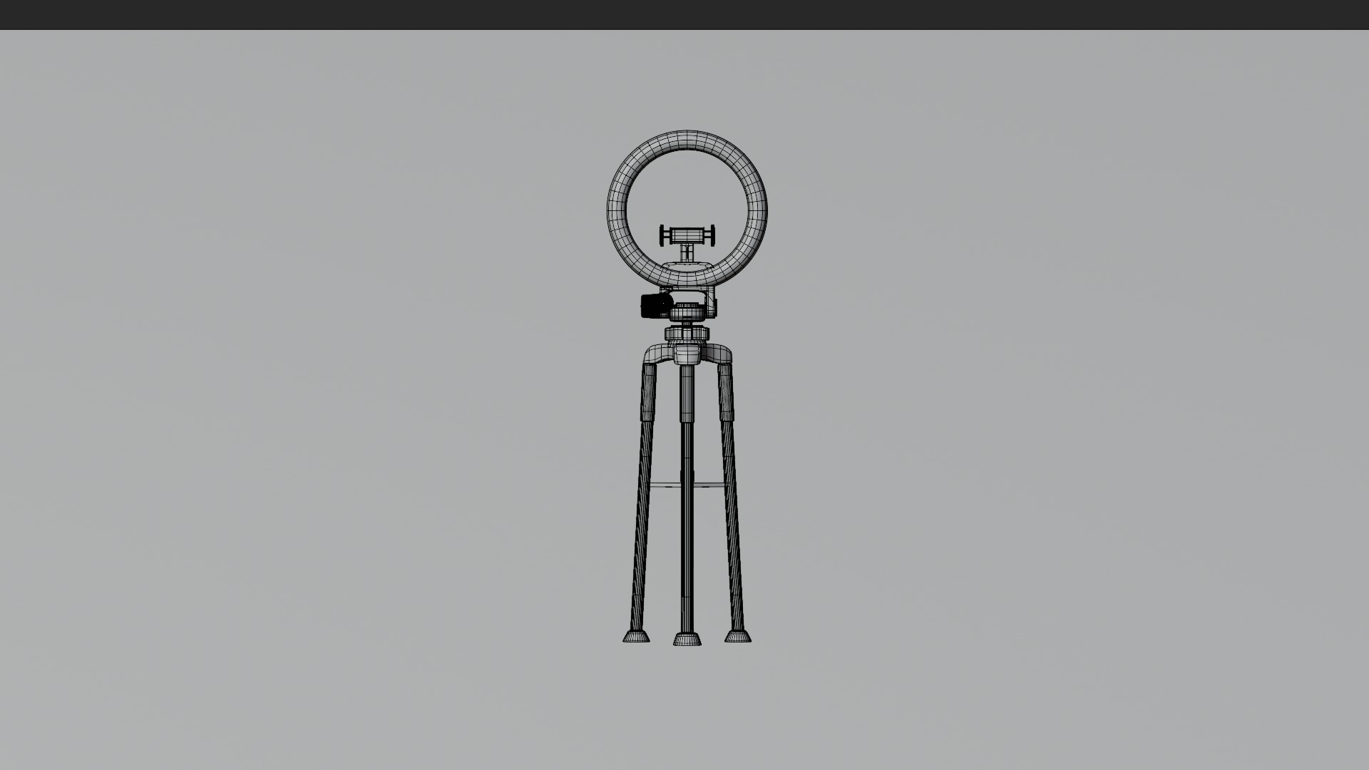 Tripod with Ring Light 3D model_10
