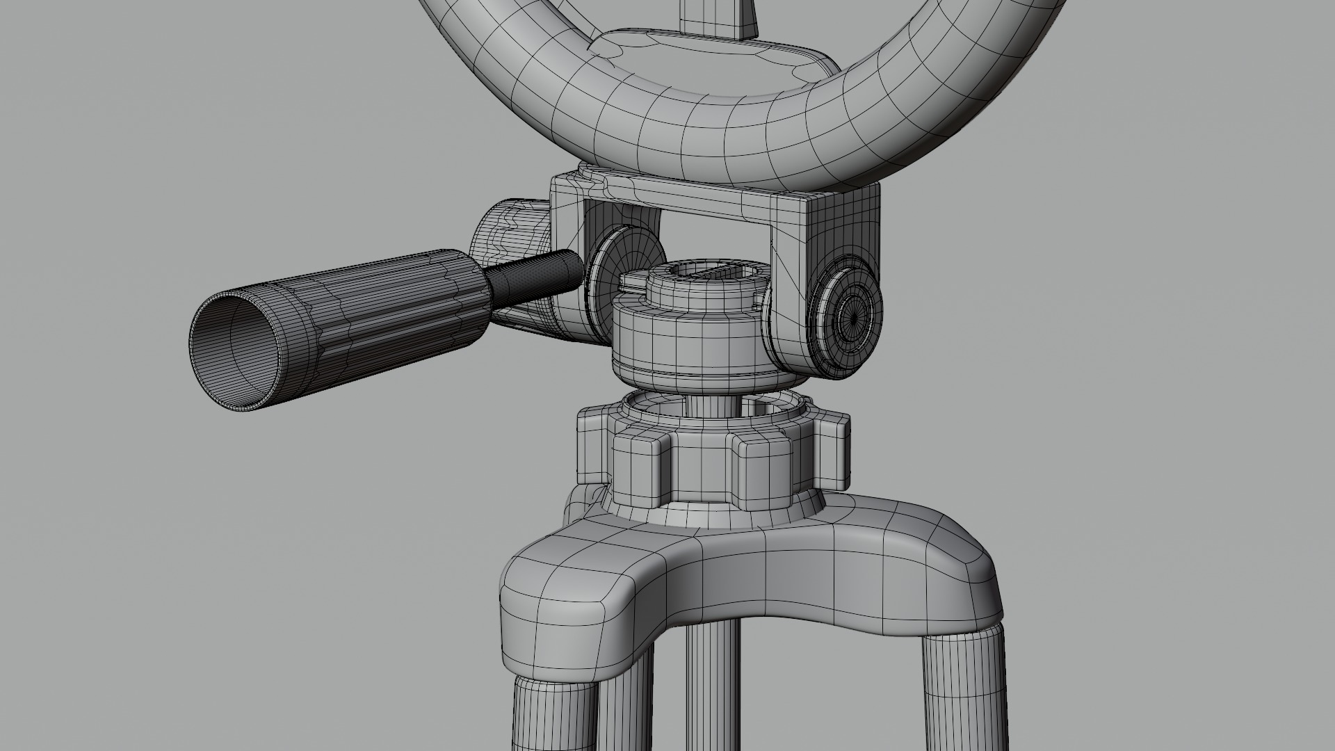 Tripod with Ring Light 3D model_8